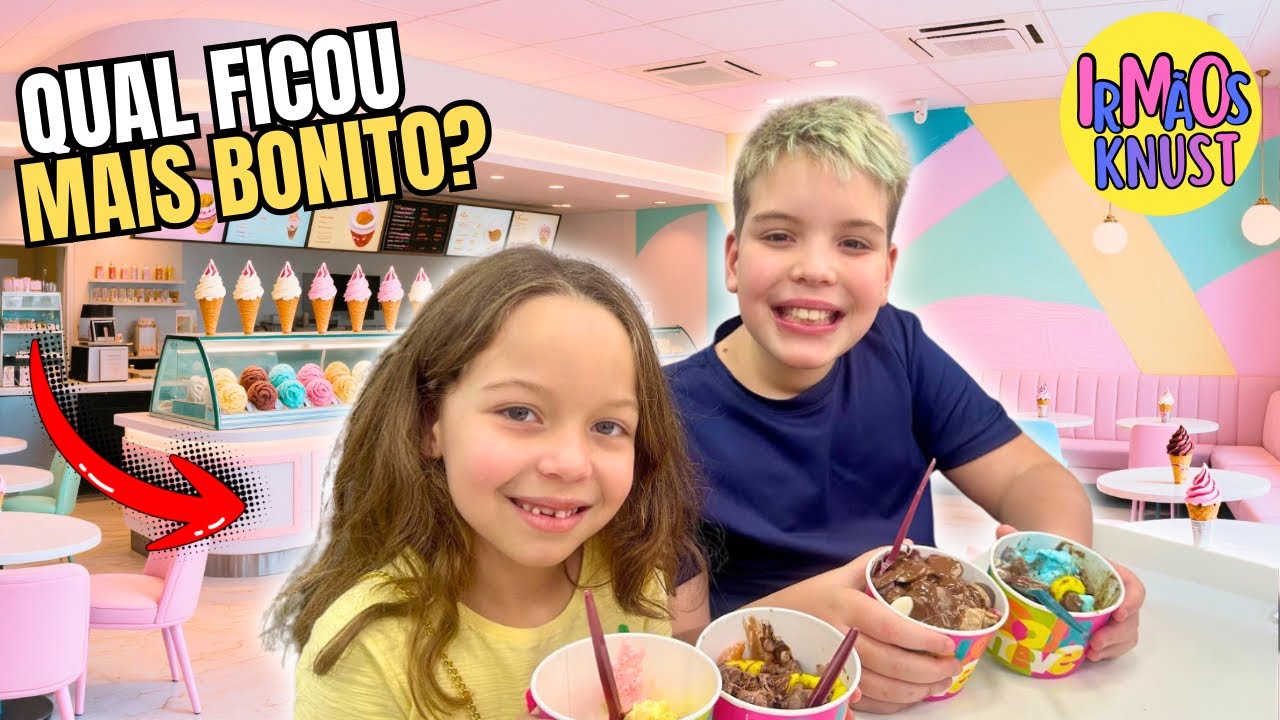 DESAFIO DO SORVETE 🍦 | Henrique vs Giovanna – Qual ficou mais bonito? 