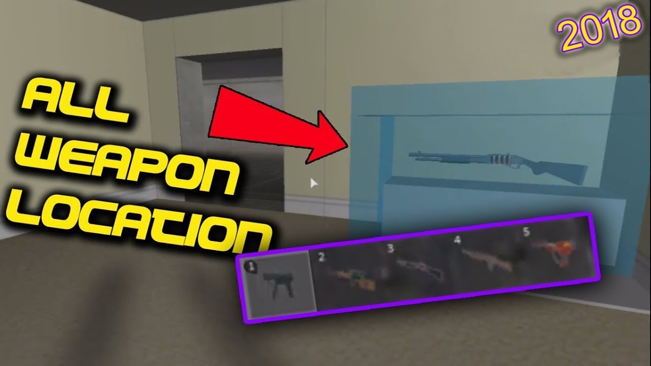 [ROBLOX] Survive and Kill the Killers in Area 51 All 5 Weapon Location! (2018)
