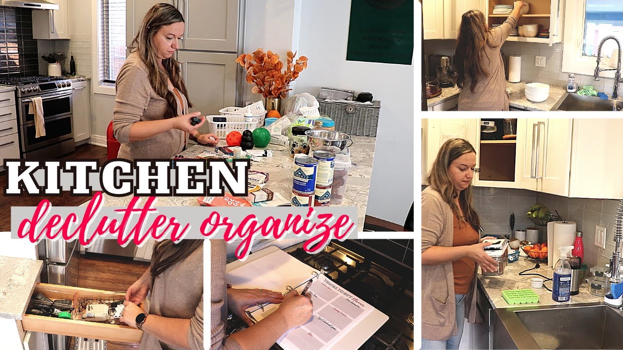 REALISTIC KITCHEN DECLUTTER CLEAN AND ORGANIZE | FALL  2023 HOME MANAGEMENT | WORKING MOM