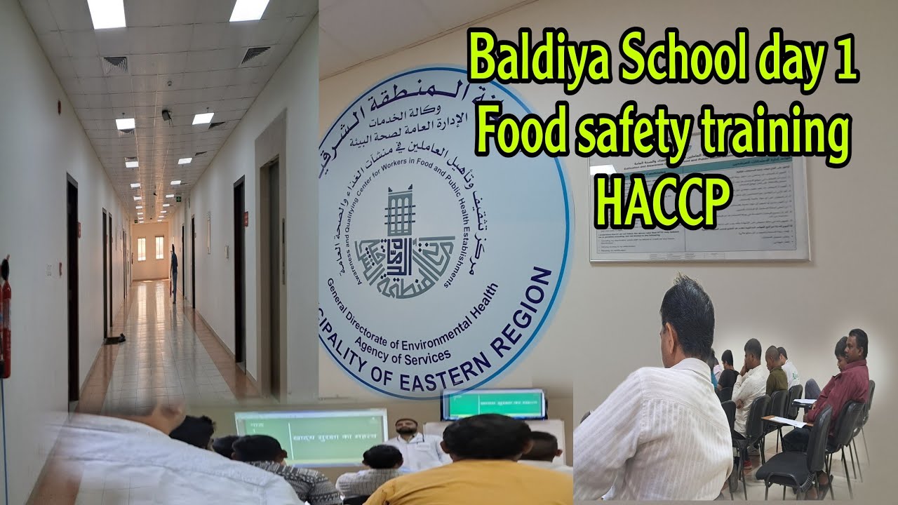 Bladiya school day 1//Food safety HACCP training classes