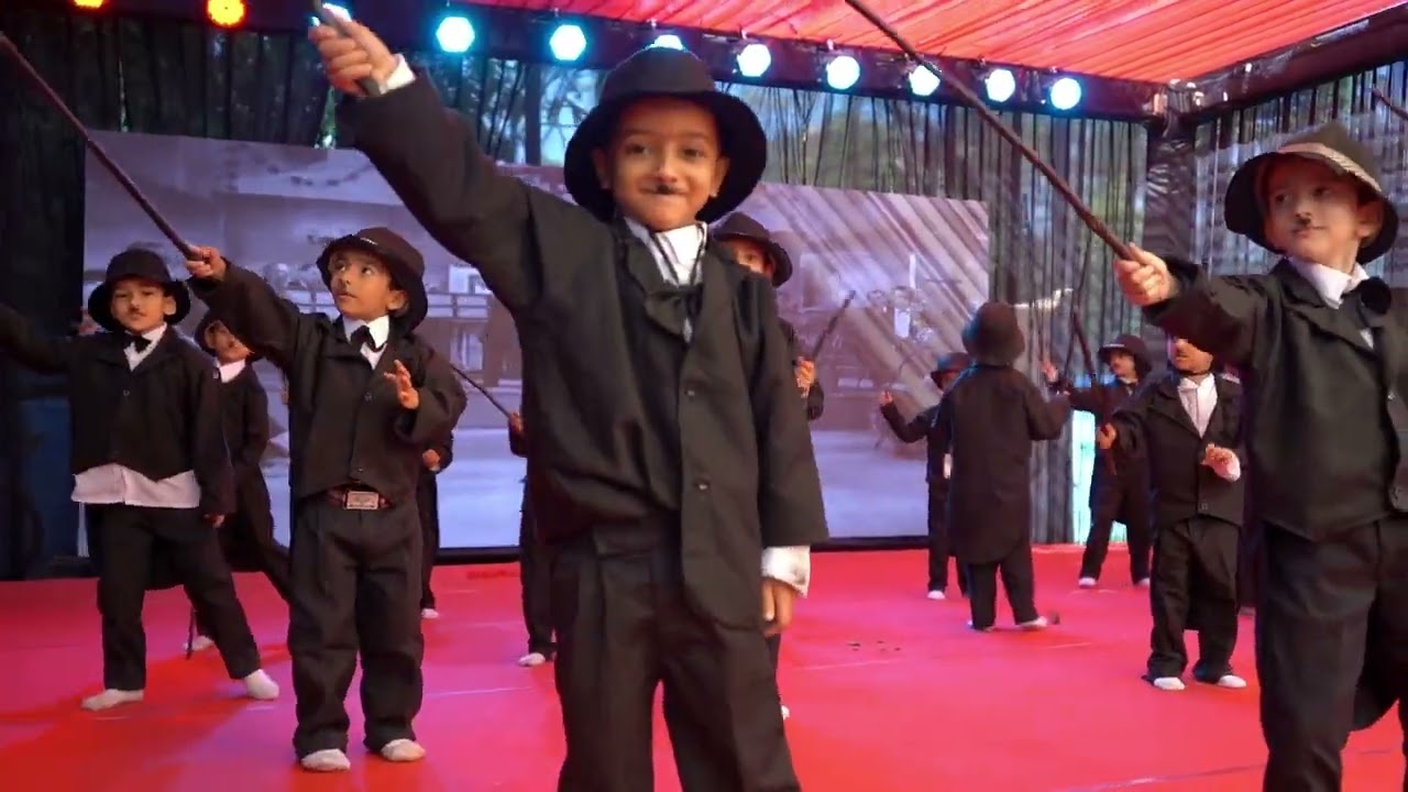 Funny Charlie Chaplin Performance By UKG kids |Annual function 2025