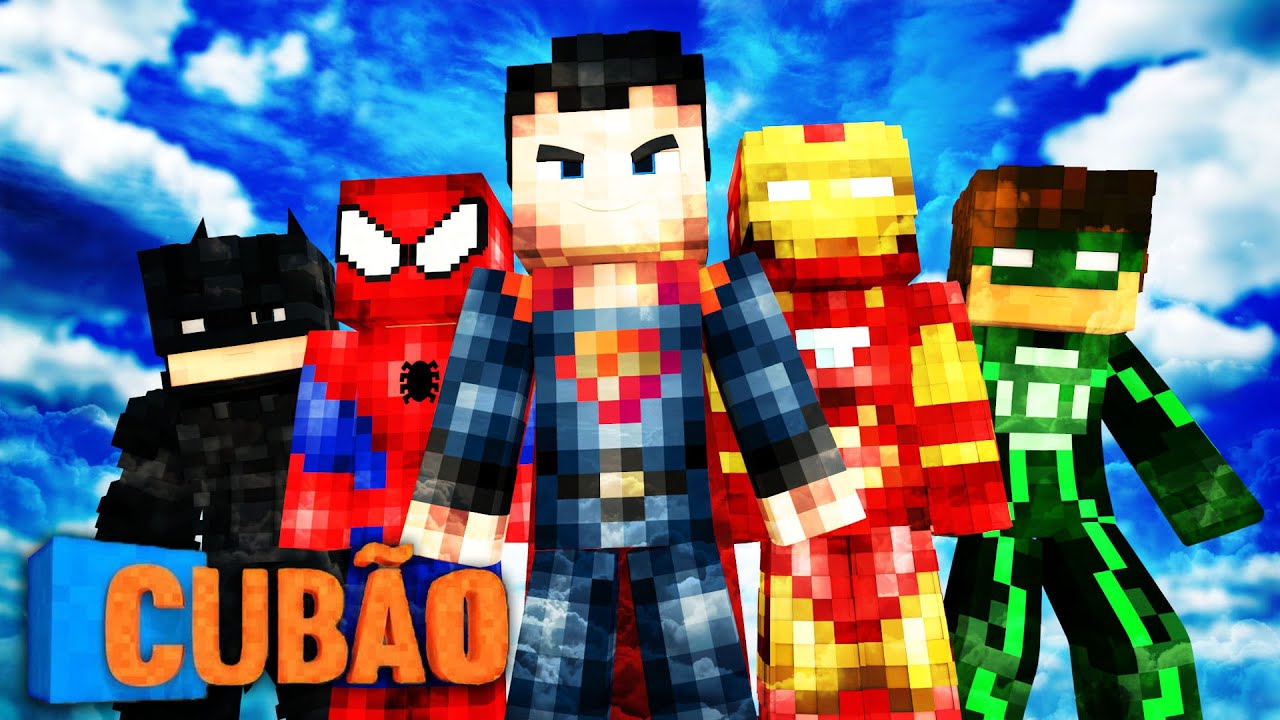 Minecraft: CUBÃO DOS HERÓIS !! - Lucky Block PVP