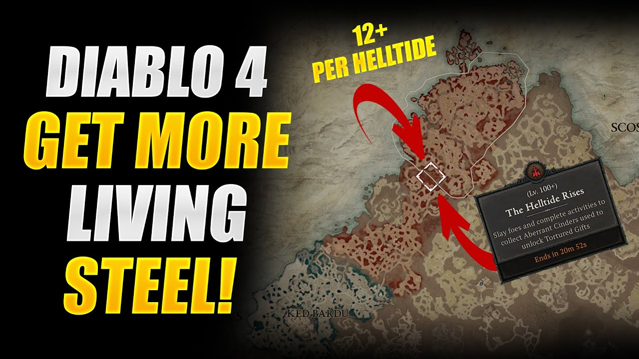 Get More Living Steel With This Helltide Secret! - Diablo 4 Guides! (Get Uber Uniques Faster)