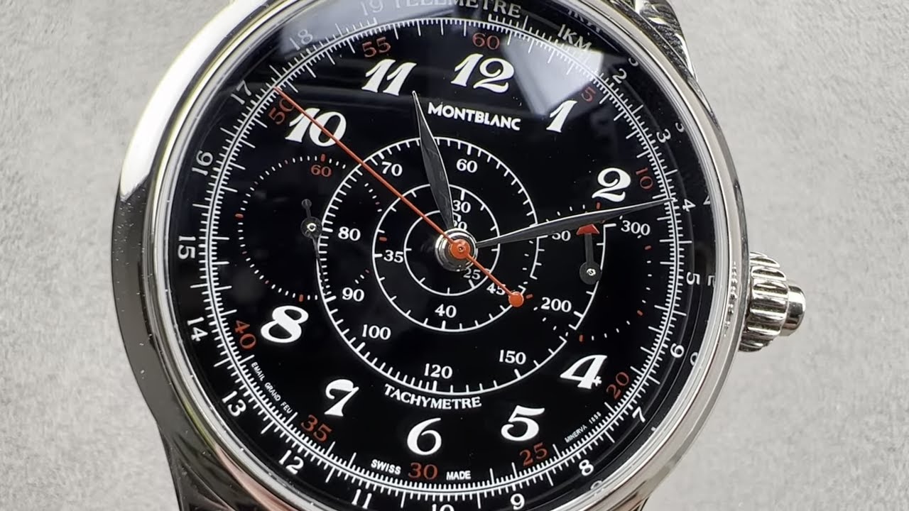Montblanc 1858 Vintage Chronograph Villeret Collection 106166 Montblanc Watch Review