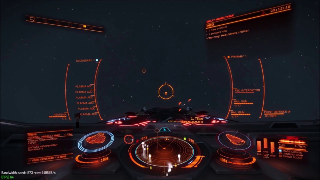 Elite dangerous: shortrange thermal conduit plasma'conda (1-2 hit KO)