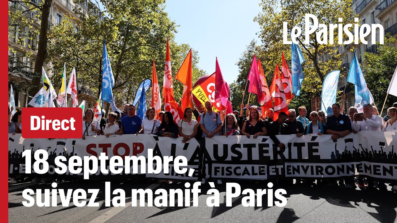 Direct - Grève du 18 septembre, la manifestation parisienne a commencé
