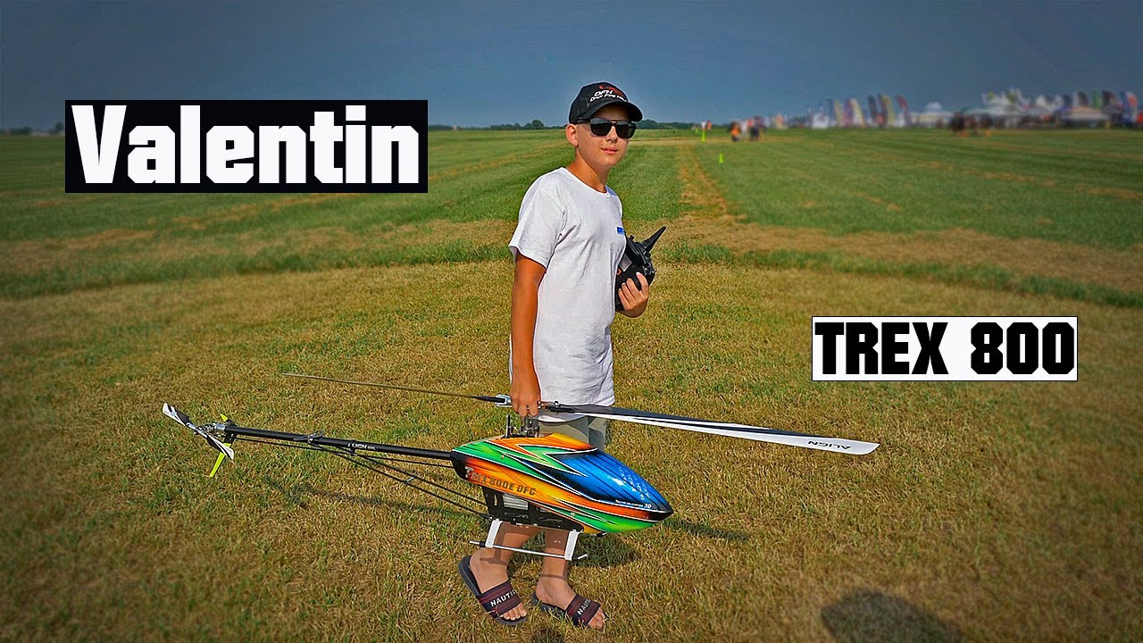 Valentin flying TREX 800 at IRCHA 2021