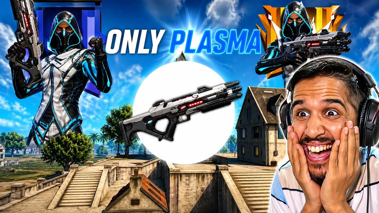 ONLY PLASMA Challenge 😱 Free Fire Gameplay | Plasma Gun OP Full Match 🔥