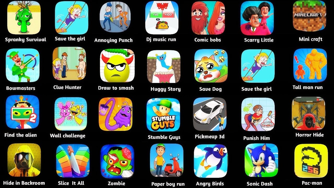 Roblox,Sprunki survival,Barwal Stars,Save The House,Shape Shifting,Save The Santa,Temple Rub 2