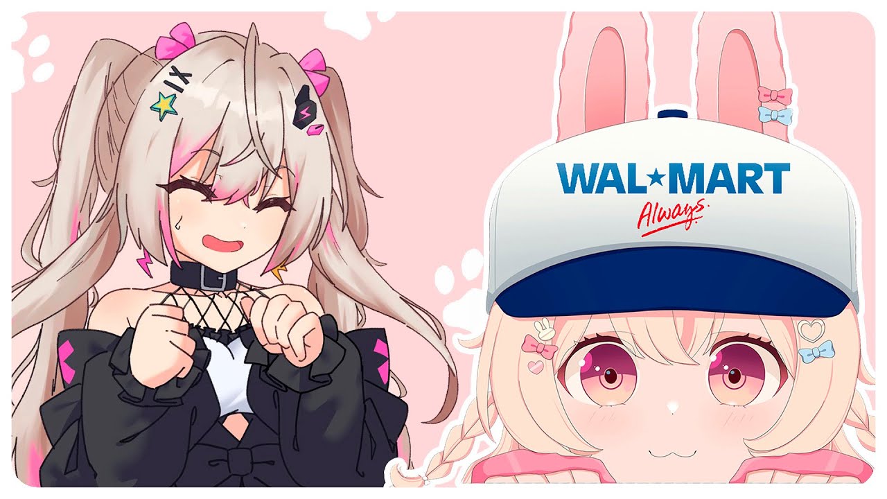 Lia draws Pippa doing something to a Walmart