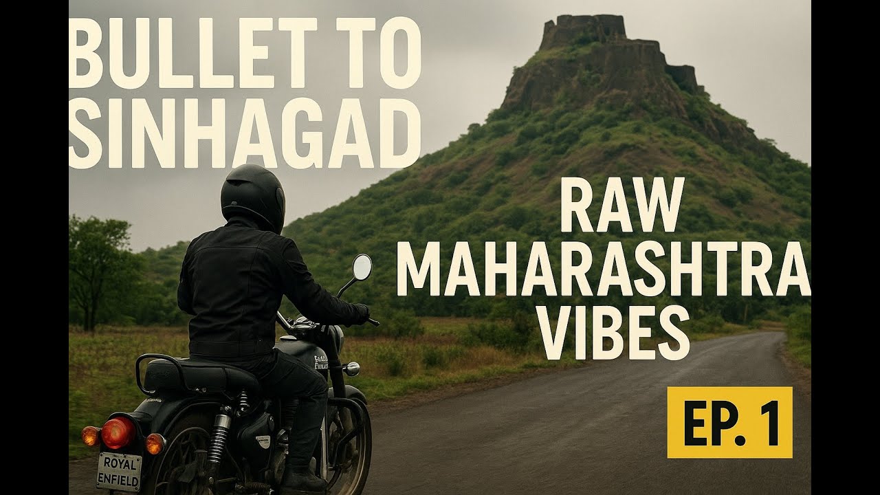 Mumbai to Singhagad on Bullet 350 | RAW Maharashtrian Ride, Local Food & Lost Fort Stories! | EP.1