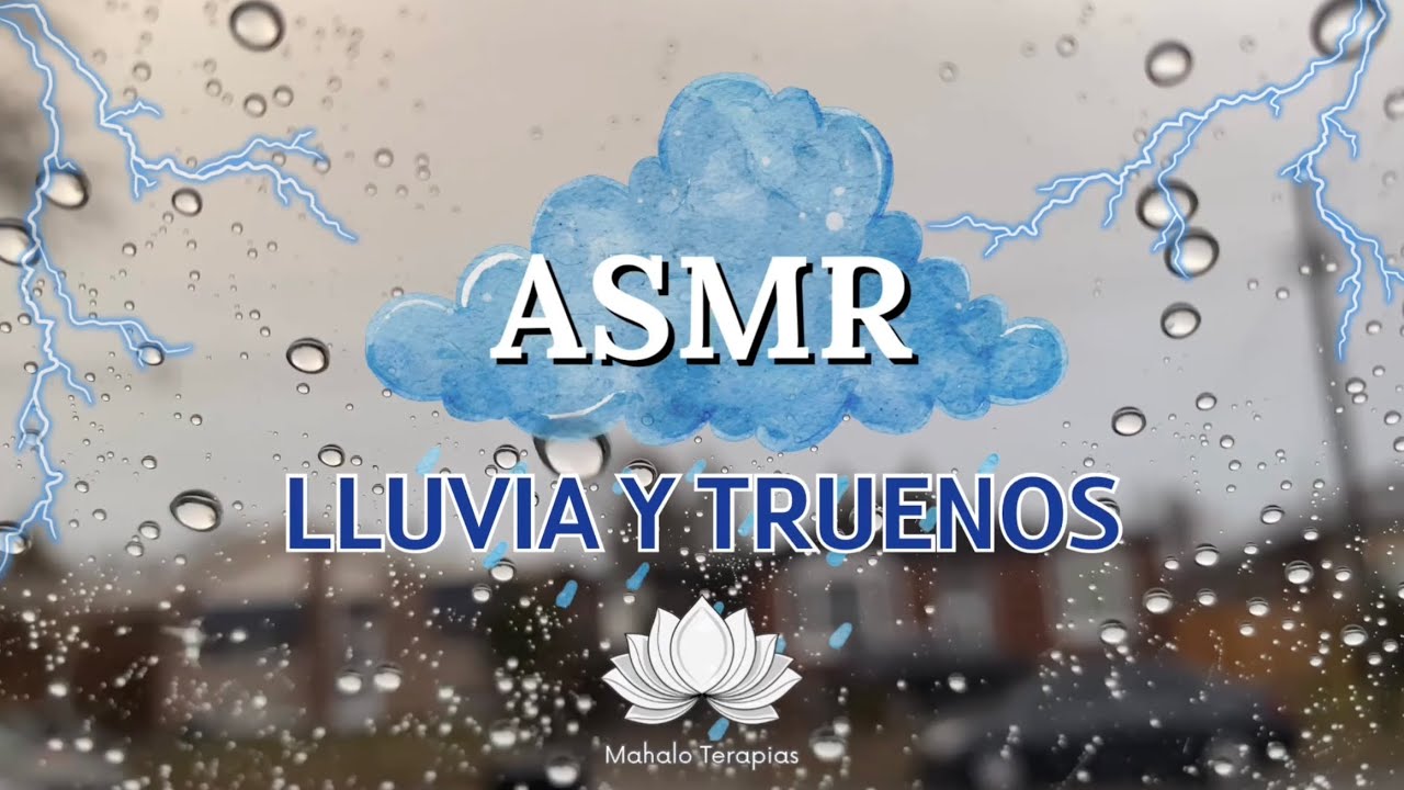 ASMR | Lluvia y Truenos Suaves para Crear un Ambiente Cómodo y Relajante |