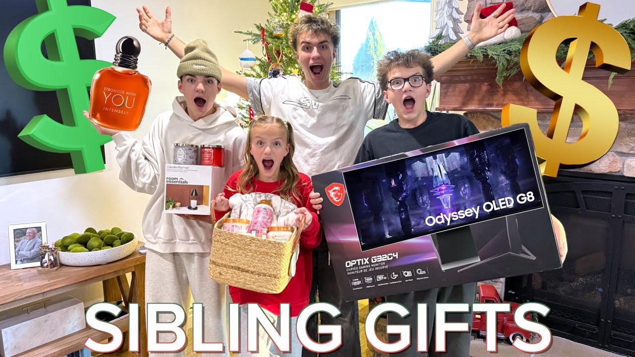I GAVE MY SIBLINGS $500 DOLLARS WORTH OF CHRISTMAS PRESENTS BEFORE CHRISTMAS!! THEY FREAKED OUT!