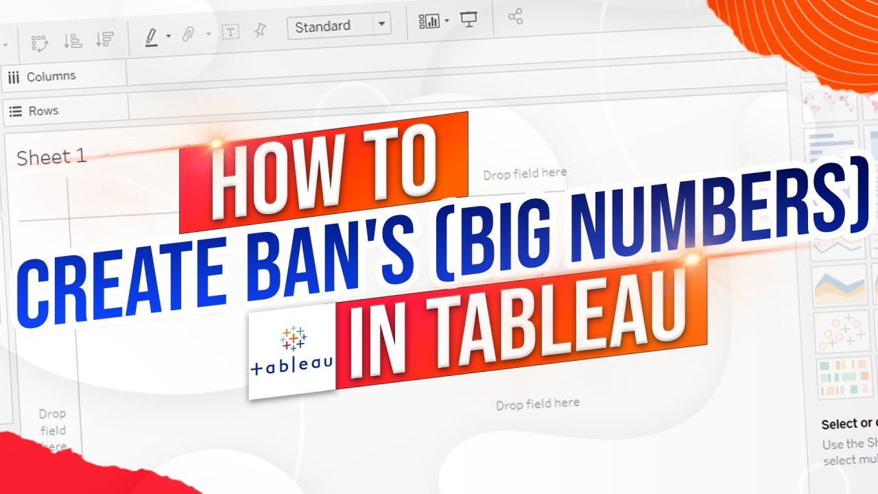 Как создать BAN в Tableau Big Numbers со знаками процентов