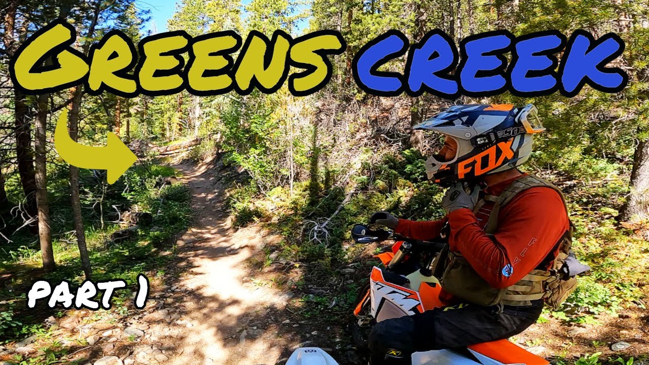 Part 1 AMAZING Greens Creek Trail Poncha Springs, Colorado TE250i Enduro Trail dirt biking, GoPro
