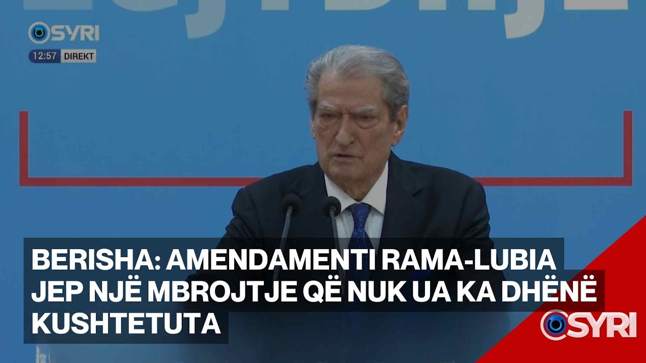 Kreu i PD, Sali Berisha konferencë për shtyp