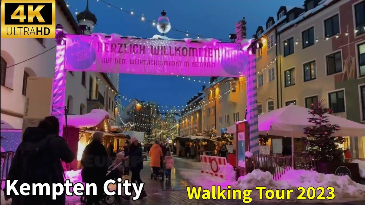 Kempten Allgäu Germany🇩🇪 Christmas Lights Walking Tour November 2023|Europe By Walking|