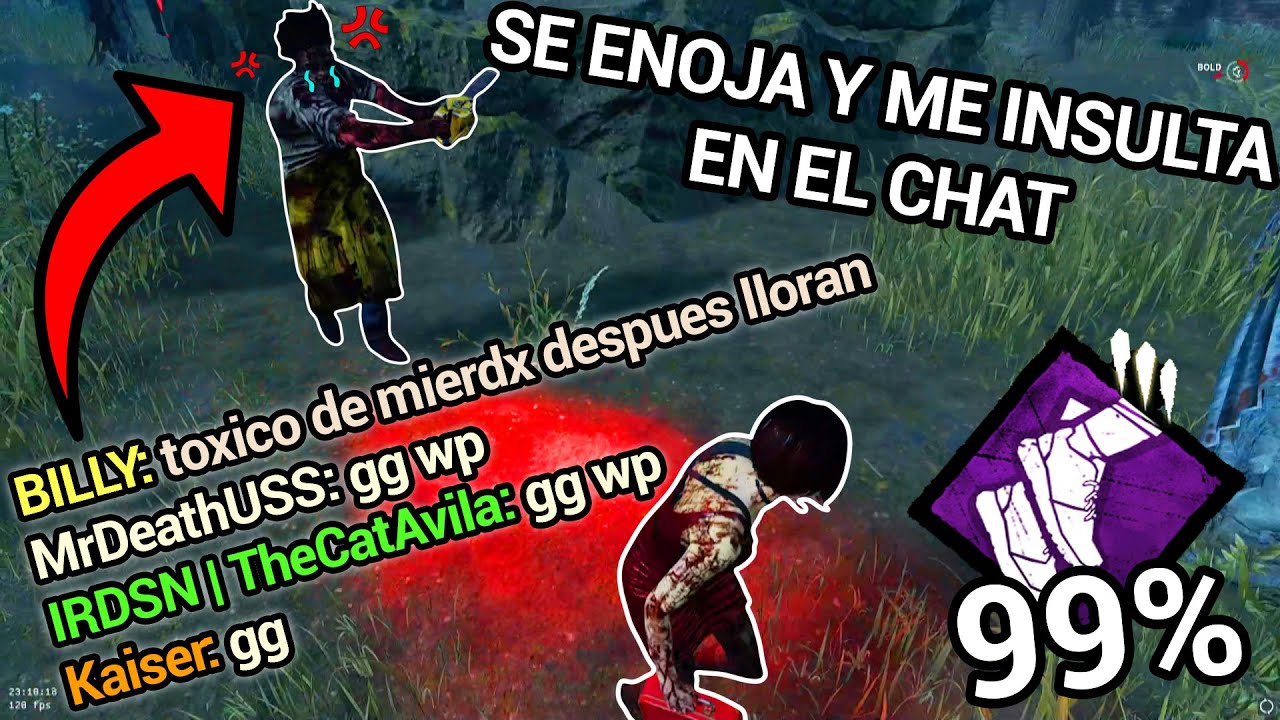 ¡Este bubba me insulta en el chat porque ocupo pallets! | Dead by daylight | Gameplay en español