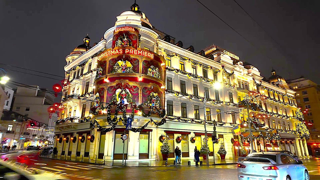 BUCHAREST WINTER Walk: Christmas Markets & Lights #1
