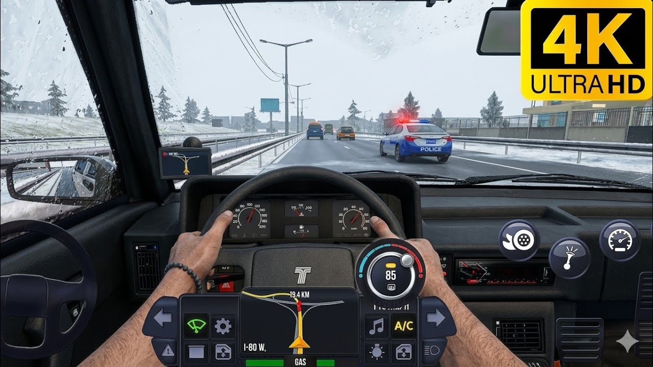 Truck Simulator: Ultimate | BMC FATIH (1997) – Snowfall Transportation | Ultra-Realistic 4K Gameplay