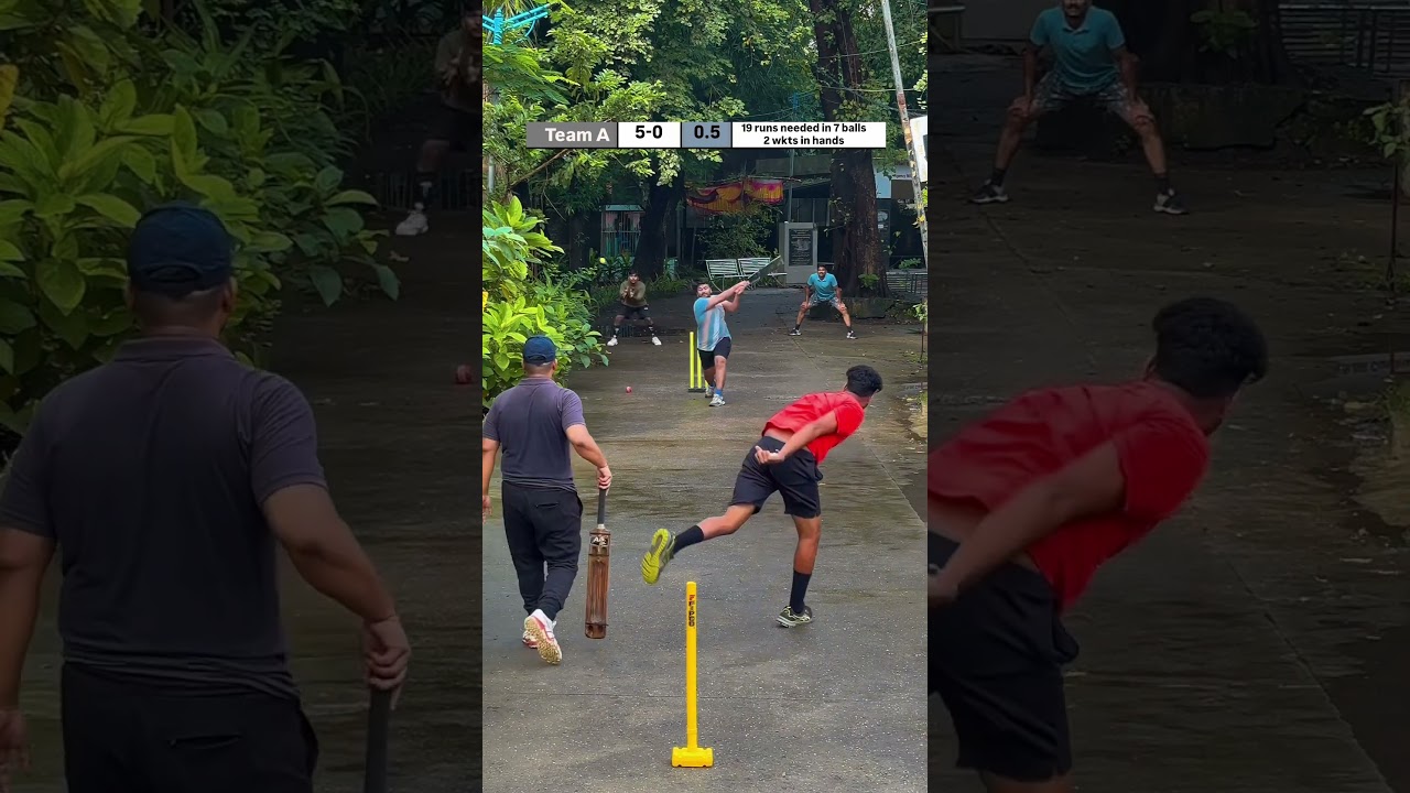 Wait for the last over thriller 🤦🏻&zwj;♂️ #bowlervibes #cricket #gullycricket #sports #streetcricket