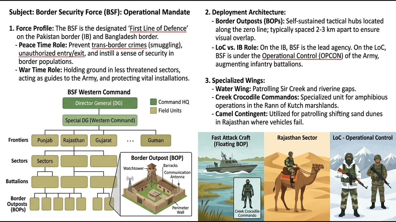 Border Management Western Front (Pakistan) | India Internal Security