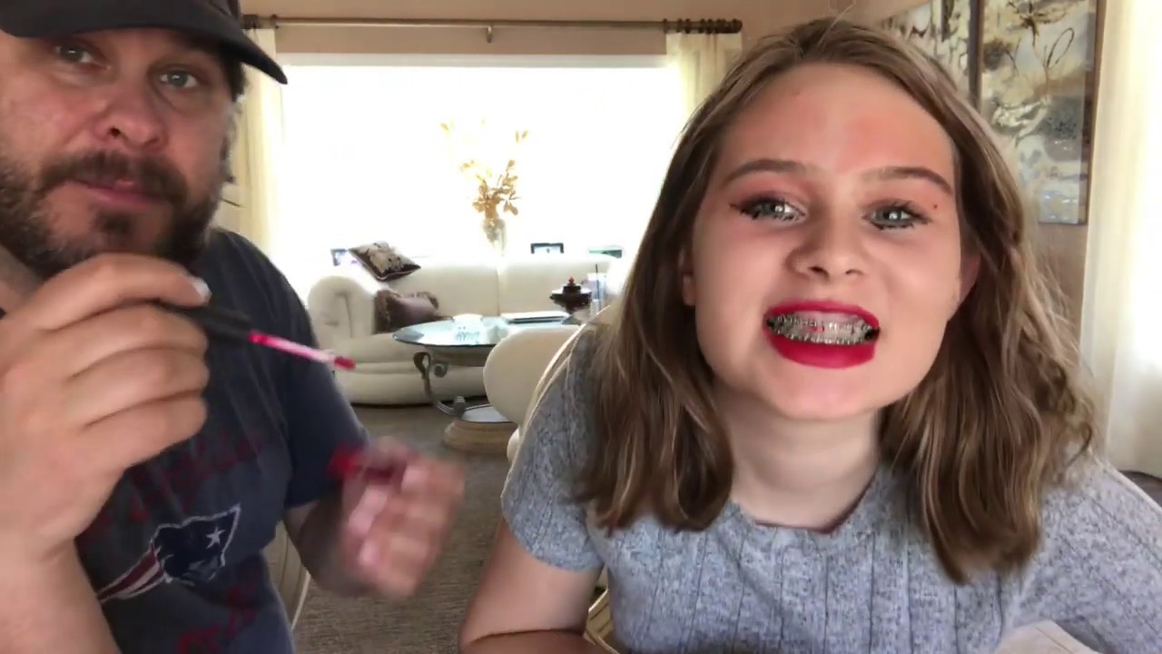 My dad does my makeup!?!