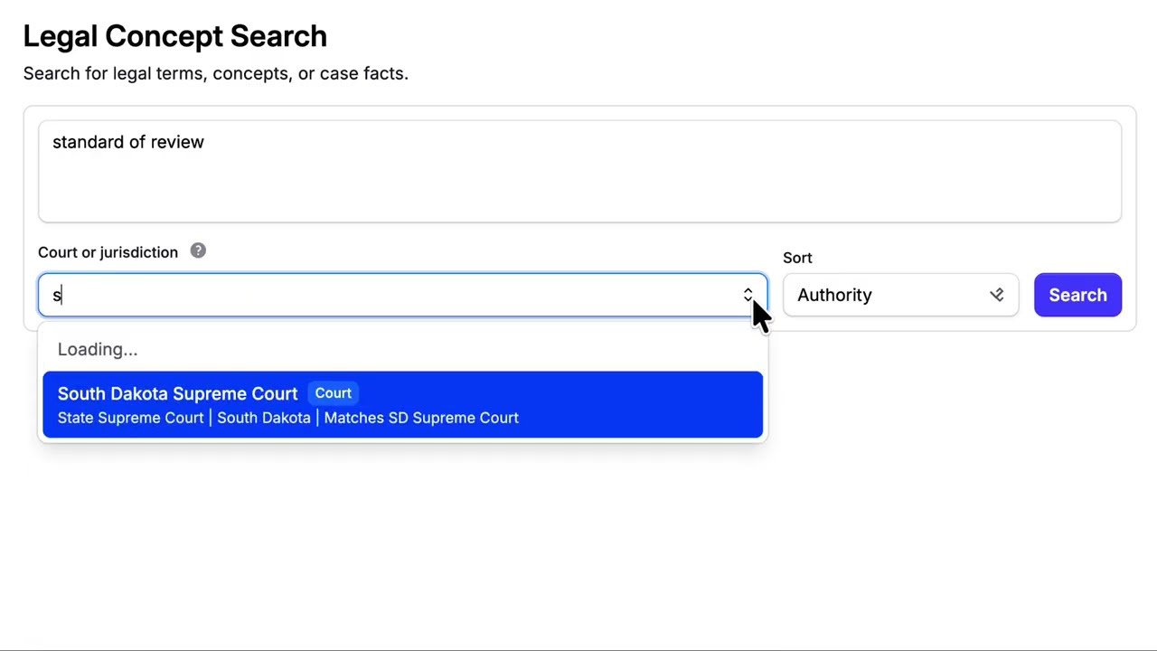 Search Case Law by Court, Jurisdiction, or Court Type | Descrybe Demo