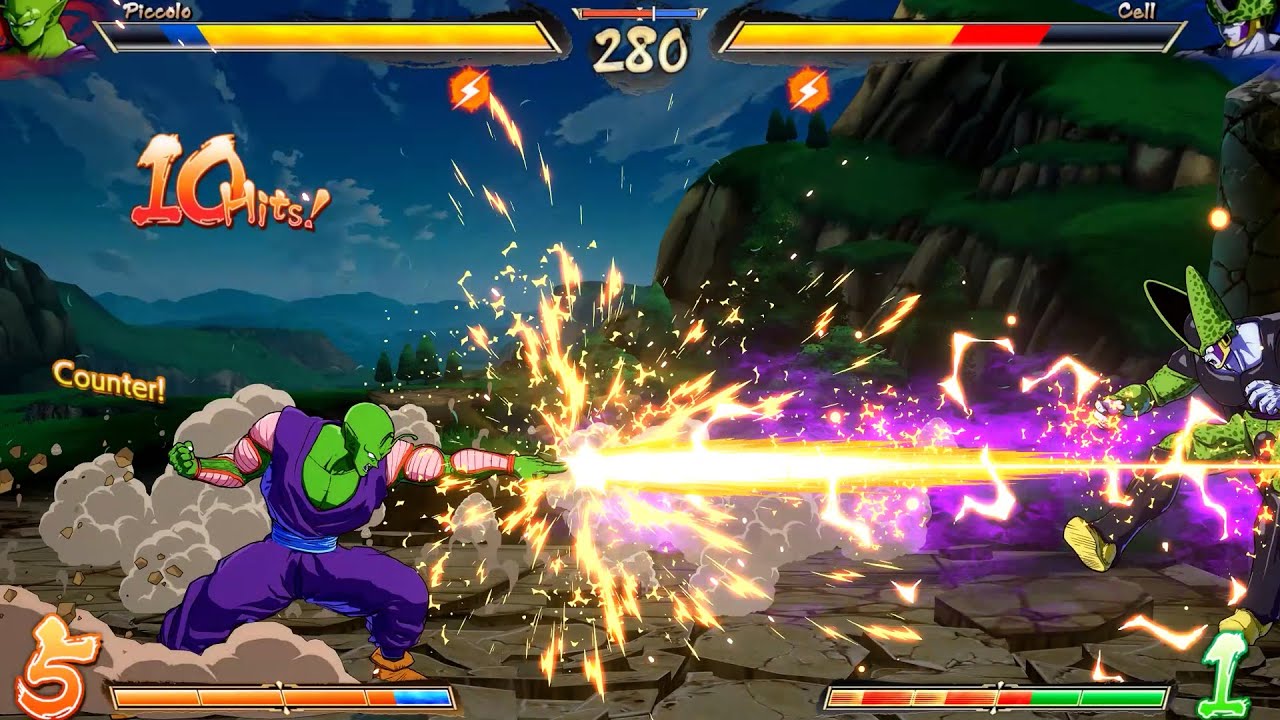 Piccolo vs Cell (Hard AI) - Dragon Ball FighterZ