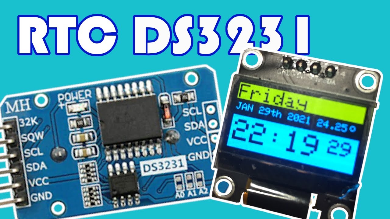 Как использовать модуль RTC DS3231 для создания OLED-часов
