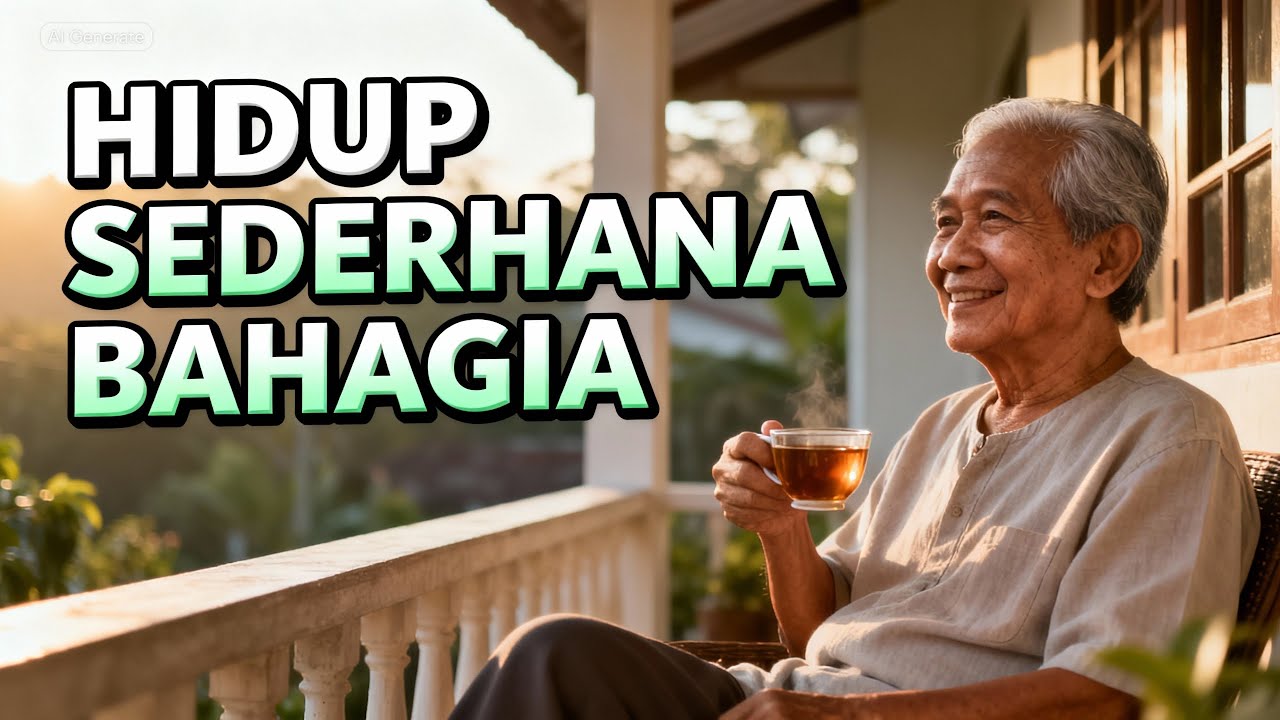 Hidup Sederhana tapi Bahagia di Usia Senja Tanpa Banyak Keinginan