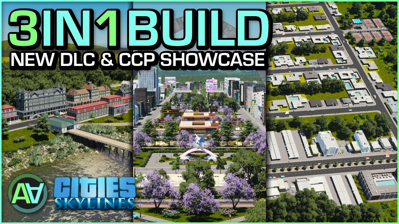 Plazas and Promenades & CCPs - Cities Skylines Showcase Build