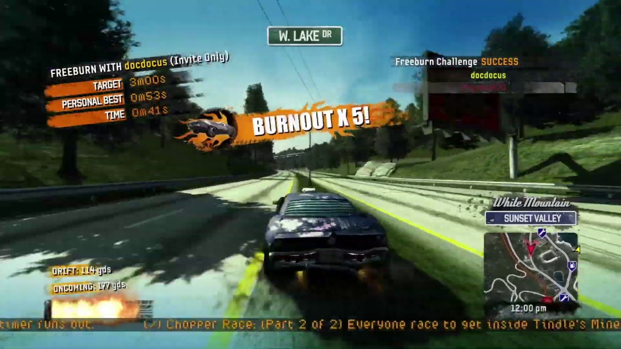 Burnout Paradise Remastered - Chopper Race 52s run