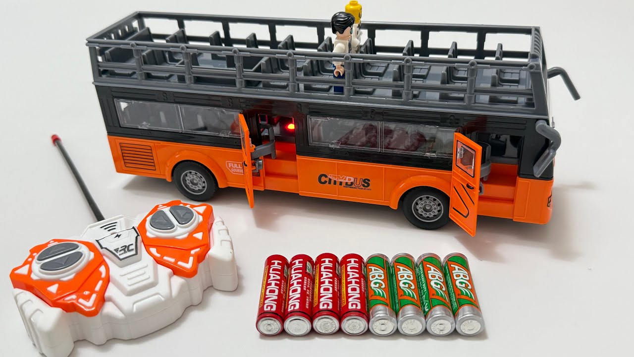 Unboxing City RC Bus, RC Transport Truck, New Energy RC Police Car, Cool Deformed Police Car