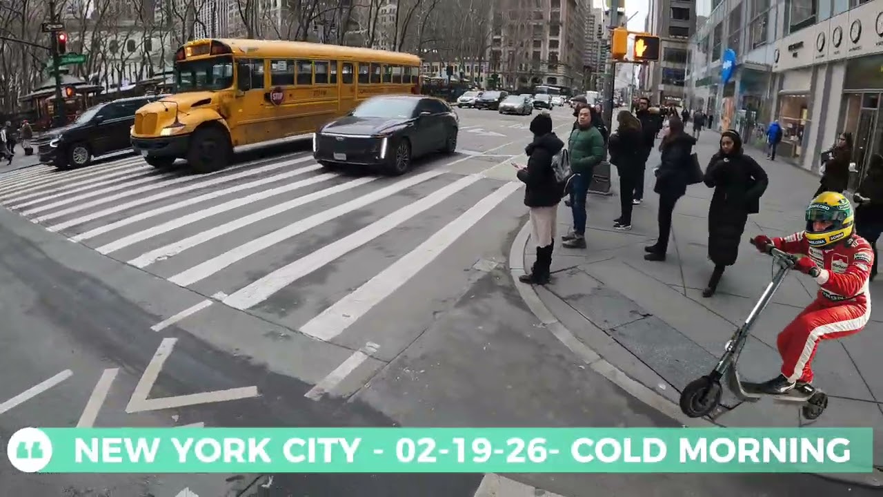 NEW YORK CITY - 02-19-26- COLD MORNING - WINTER STILL HERE