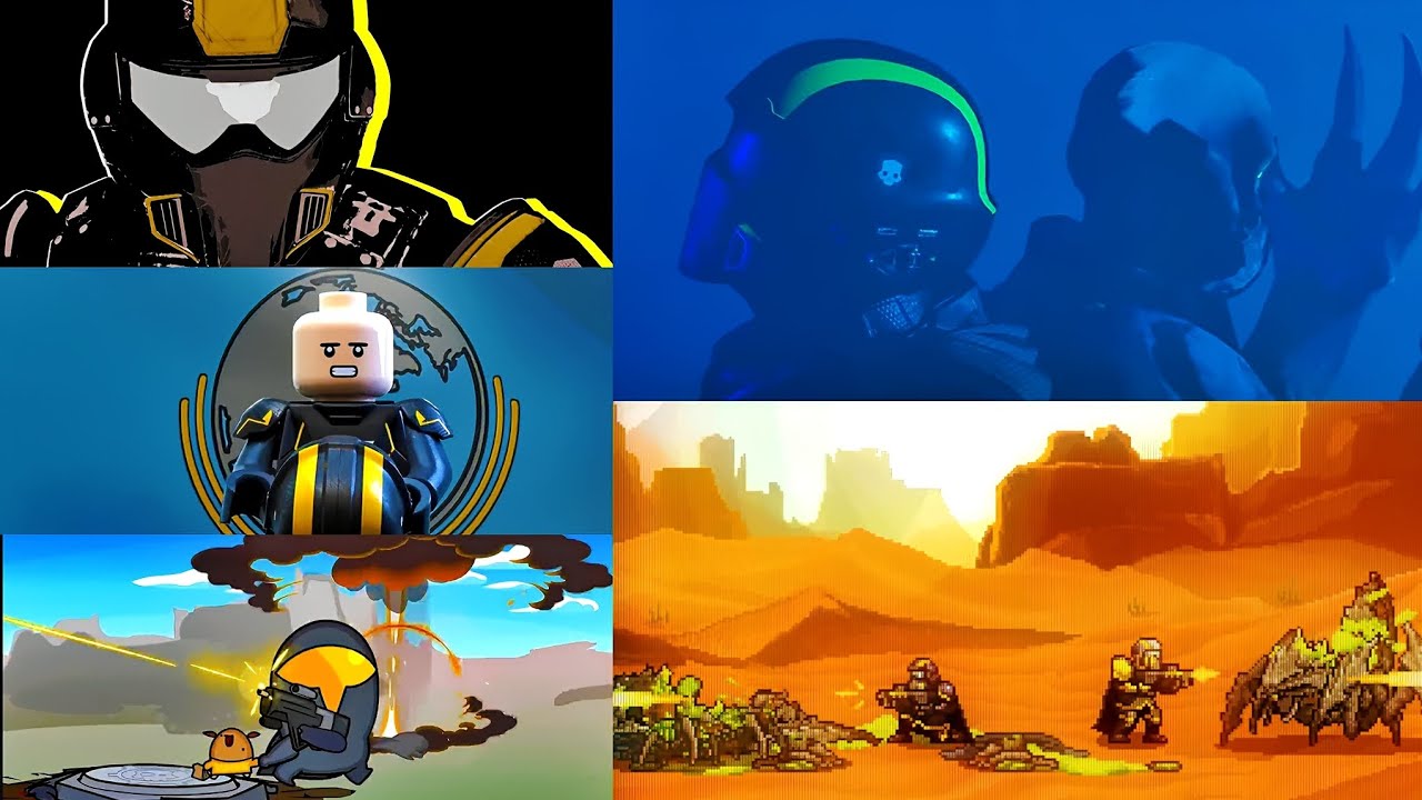 Helldivers 2 fan animations compilation