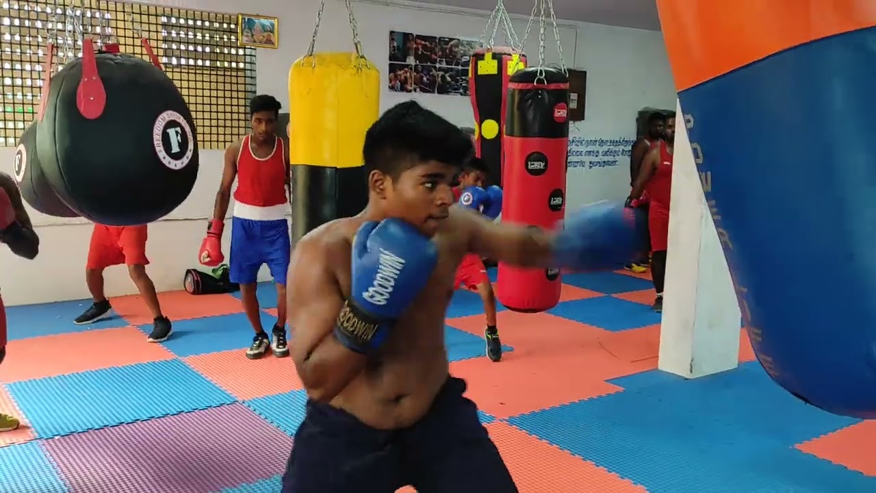 BOXING PUNCHING BAG CLASS DSP BOXING CLUB PALLAVARAM