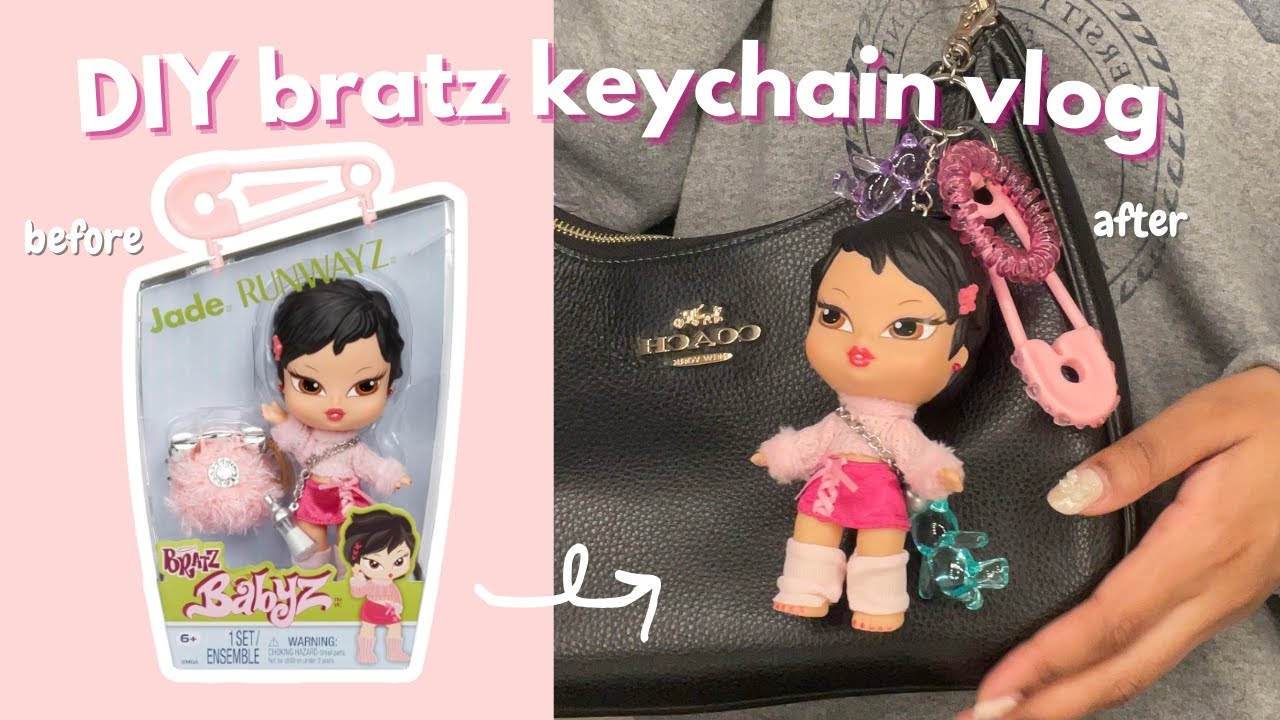 DIY vlog | bratz babyz keychain 🎀✨ aesthetic purse charm