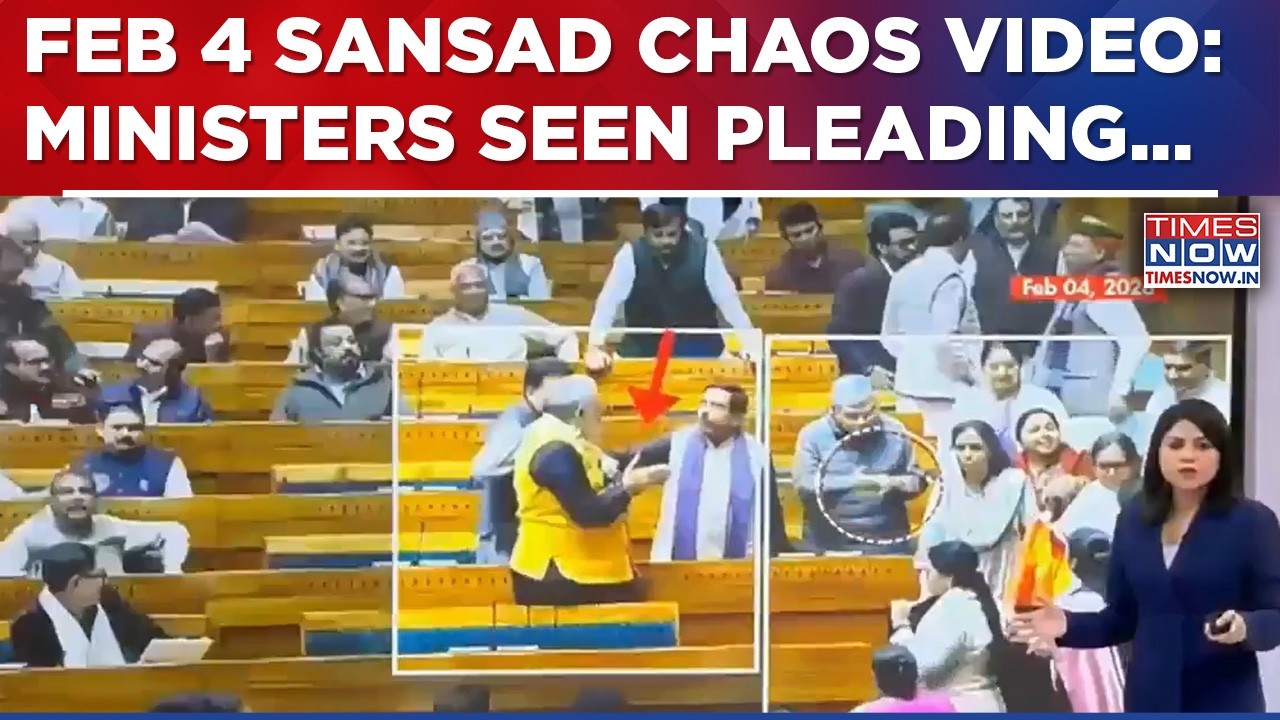 Kiren Rijiju Releases Another Video Of Feb 4 Parliament 'Ambush', Visuals Show Minister Pleading ...