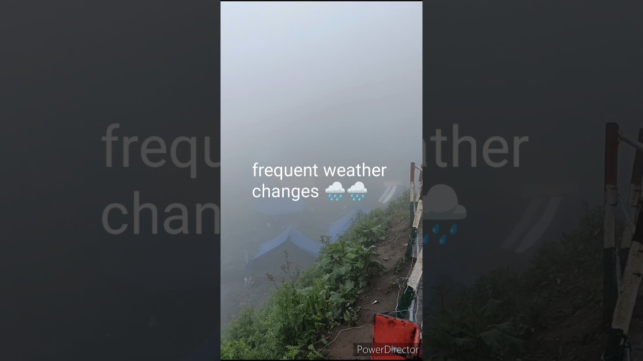 Weather#kedarnathview#shortviral🌧️🌧️