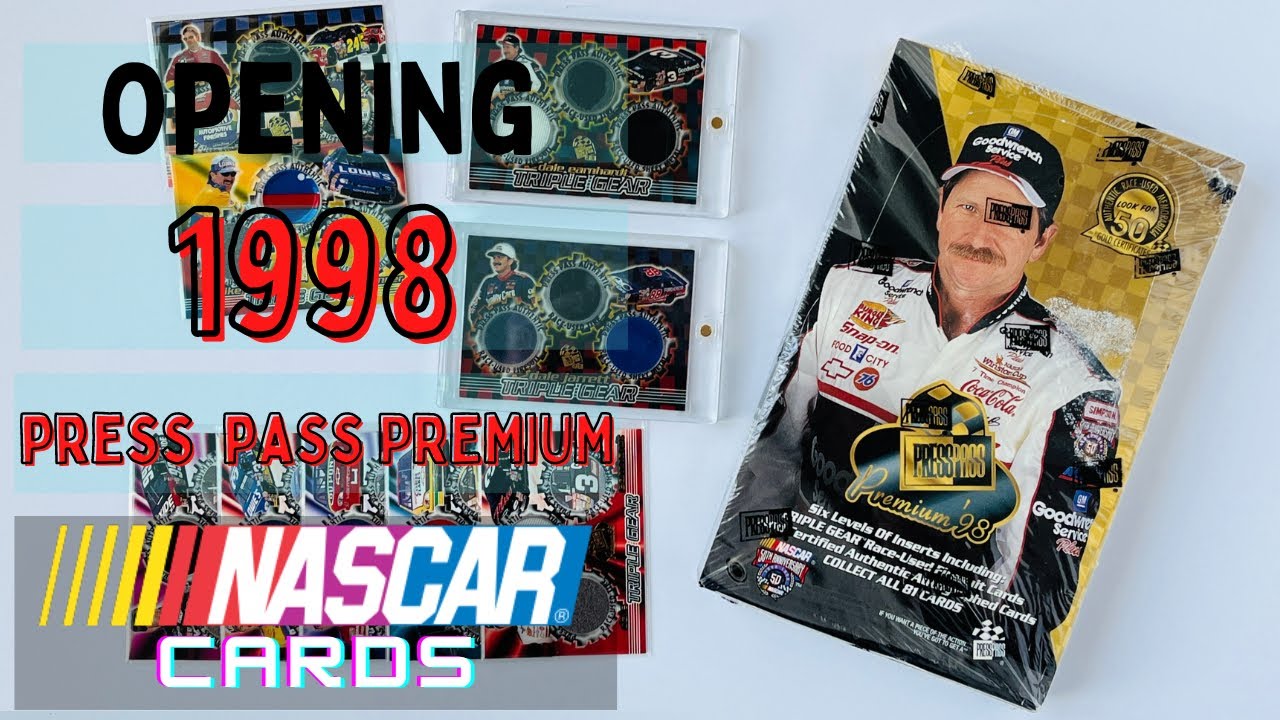 Opening a Box of 1998 Press Pass Premium NASCAR Racing Cards IDidntBuyThese.com