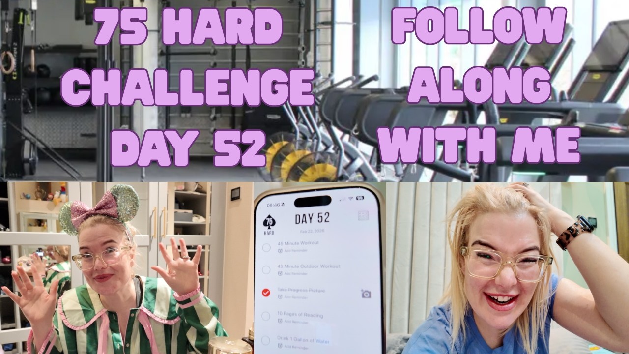 Day 52 on the 75 hard challenge, Follow along with me.