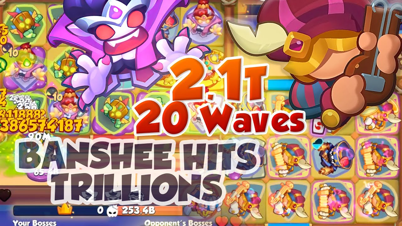 BANSHEE hits 2.1 Trillion - Goes 20 Waves - RUSH ROYALE