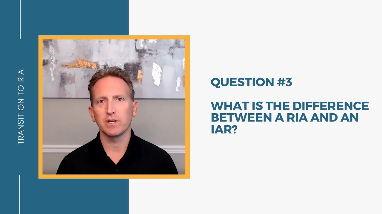 What is the difference between an RIA and an IAR?