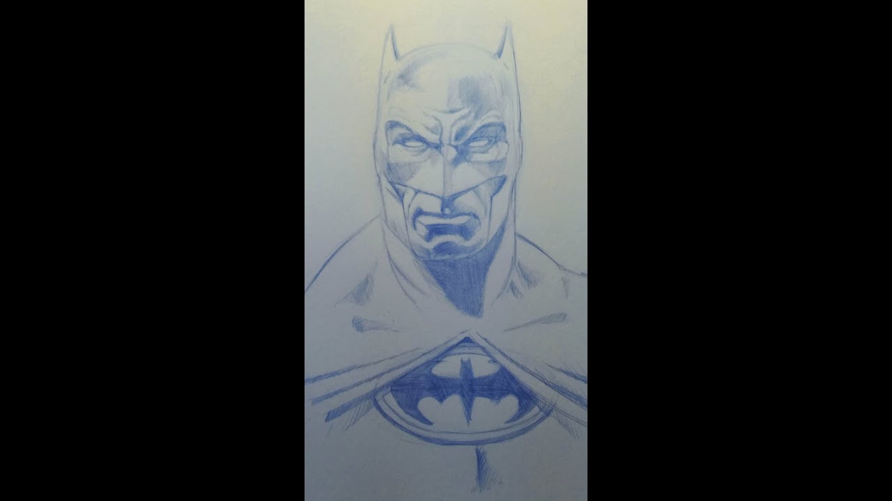 BATMAN  Speed Drawing (The Face of Justice)