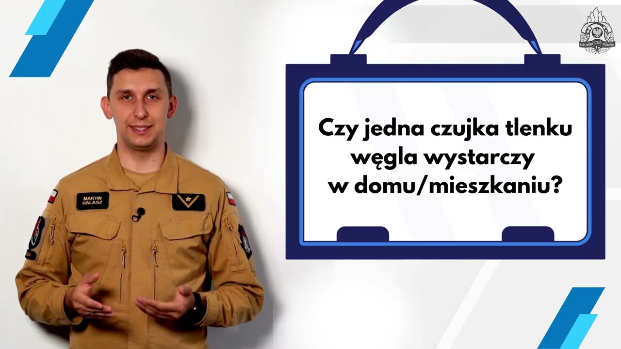 Masz czujkę czadu, ale nie wiesz, jak ją zamontować? Obejrzyj materiał przygotowany przez PSP.