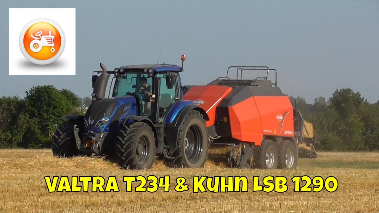 Baling 2019 | Valtra T254 & Kuhn LSB 1290 baling straw