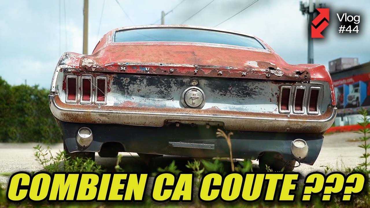 Importer sa MUSTANG FASTBACK à Restaurer Direct USA: Combien ca coute ? Easy import Auto Vlog #44