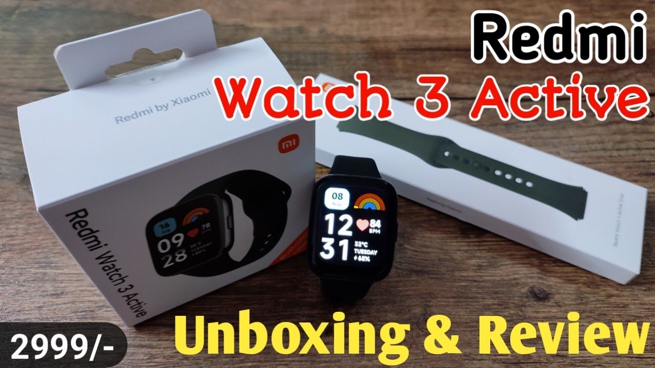 Unboxing Redmi Watch 3 Active Smartwatch ⌚Best Bluetooth Calling Smartwatch Under 5000/-⚡⚡⚡