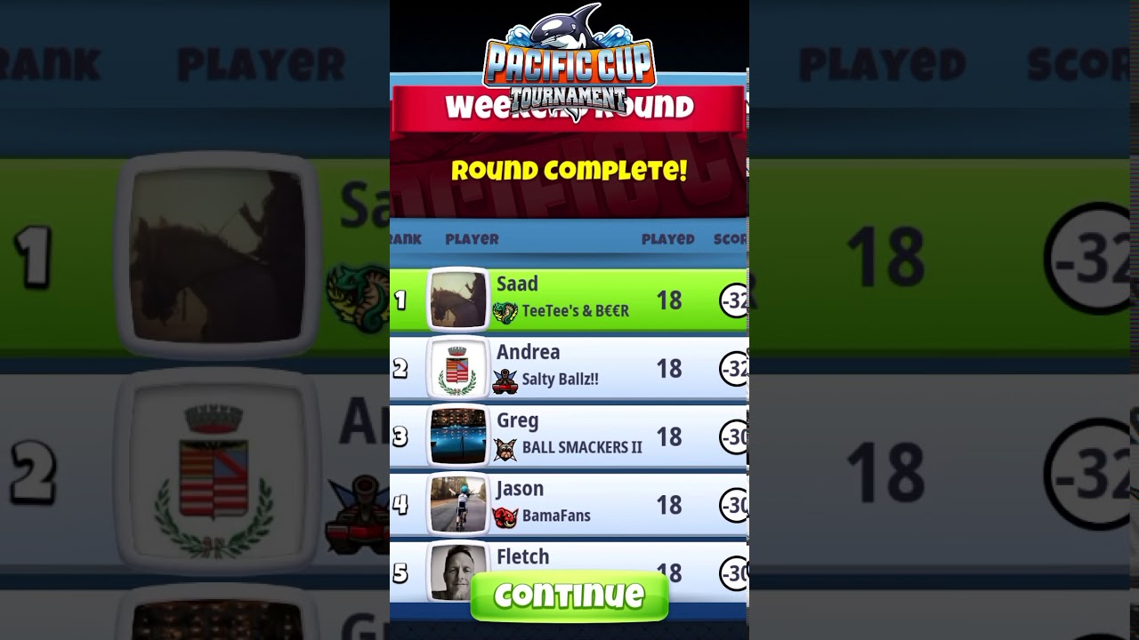 Golf Clash chest opening winner rookie